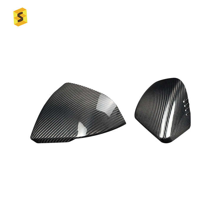 ES New Product Auto Accessories Mirror Carbon Fiber Rearview Mirror Cover For Mustang