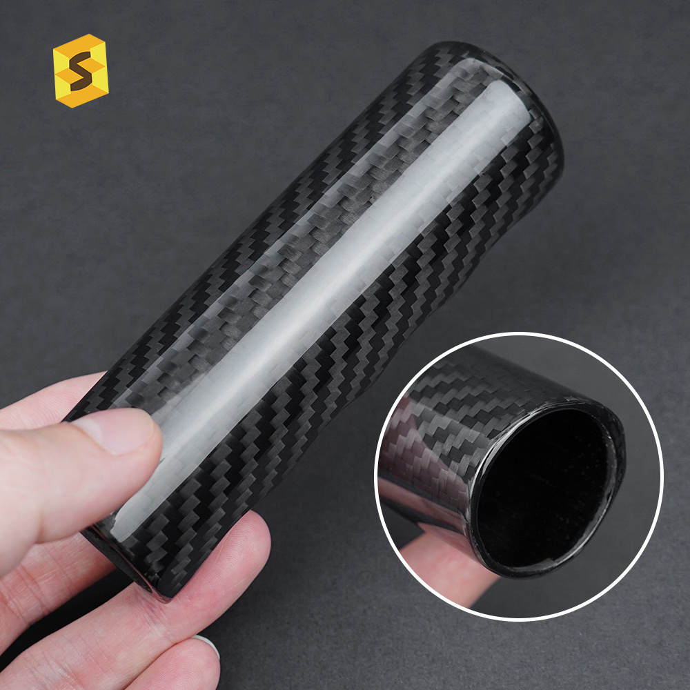 Shasha Carbon Fiber Real Car Wholesale Handbrake Sleeve Replacement Interior Decoration For Mazda MX5 2006 2008 2010 2013 2015