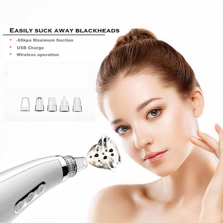 Blackhead Remover Vacuum Facial Pore Vacuum Electric Blackhead Extractor Clean Tool USB with LED screen