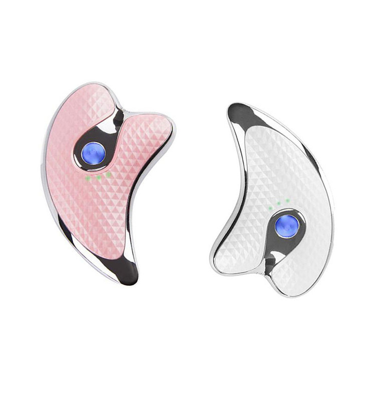 multifunctional hot facial guasha board eye lifting electric phototherapy shape face massager tool