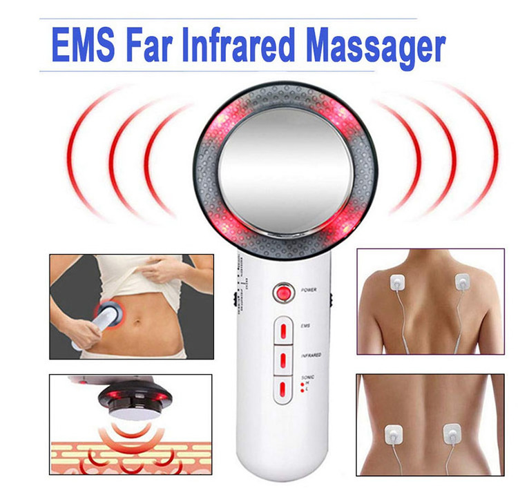 Handheld slimming burner ultrasonic massager led physiotherapy breast enhancement massager EMS slimming massager