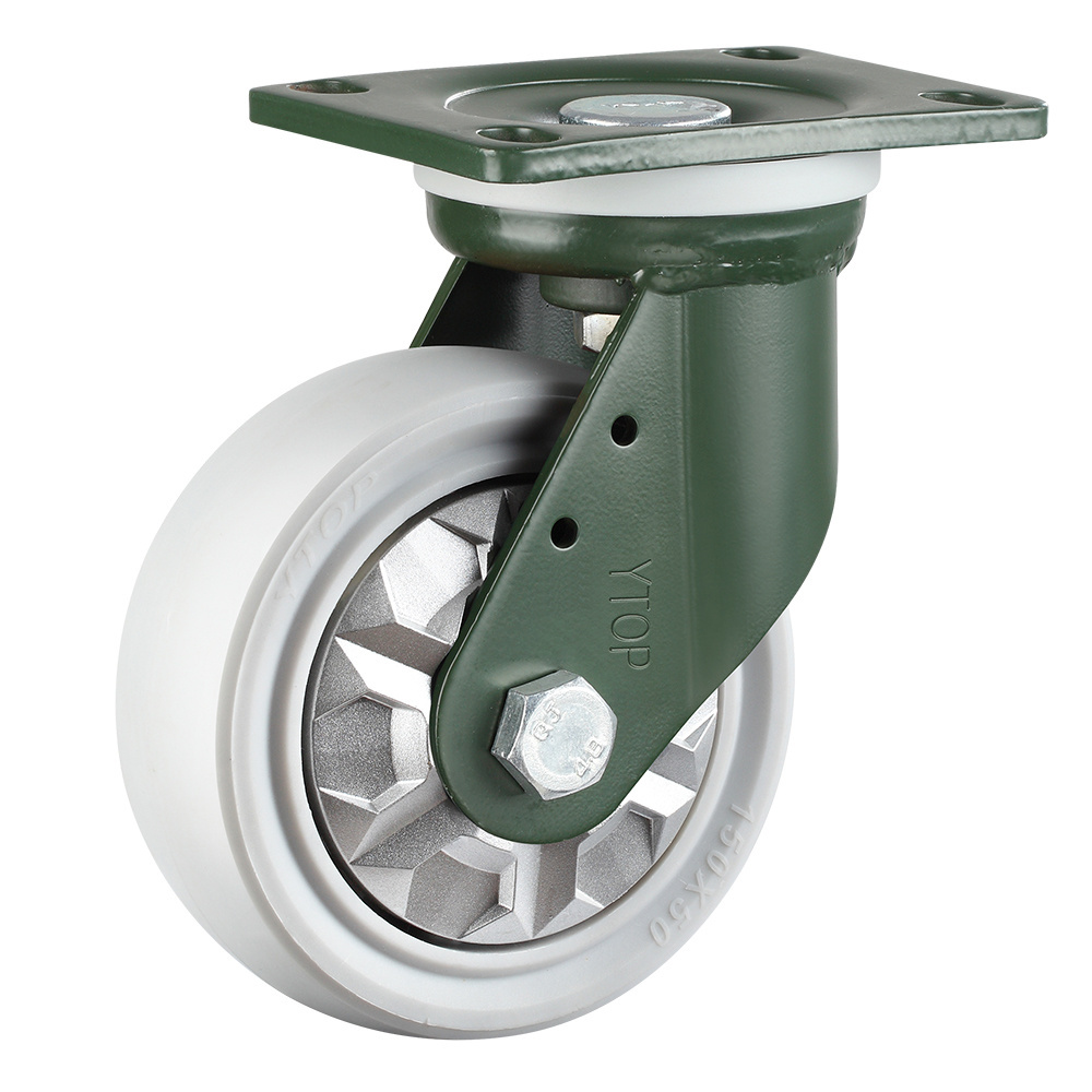 1100kg extra heavy duty white nylon castors heavy duty sprayed castors industrial castors