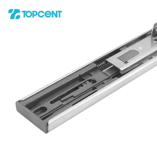 Topcent ball bearing soft close telescopic kitchen cabinet drawer slide with hook