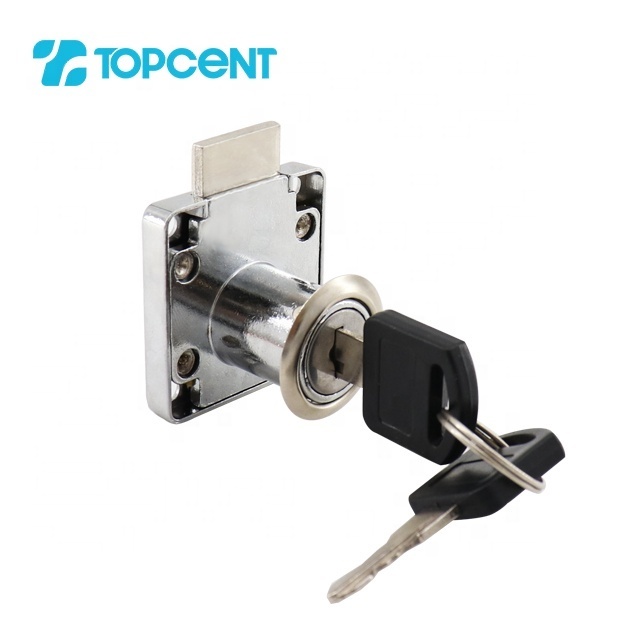 TOPCENT DRAWER LOCK 138N-22 furniture lock with 3mm latch with 32mm/22mm cylinder  cabinet furniture lock