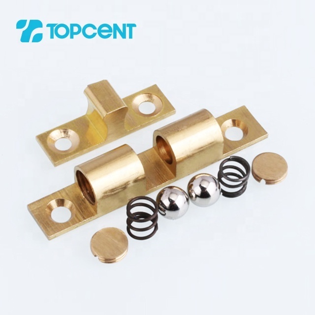 TOPCENT furniture cabinet solid cupboard door brass magnetic cabinet push latch