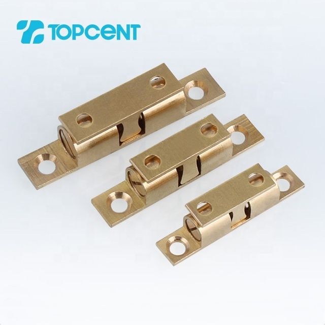 TOPCENT furniture cabinet solid cupboard door brass magnetic cabinet push latch