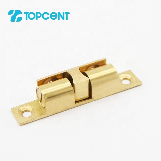 TOPCENT furniture cabinet solid cupboard door brass magnetic cabinet push latch