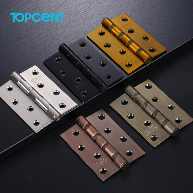 TOPCENT 304 Stainless Steel iron metal window  spring door hinge flush  engsel pintu  door hinge