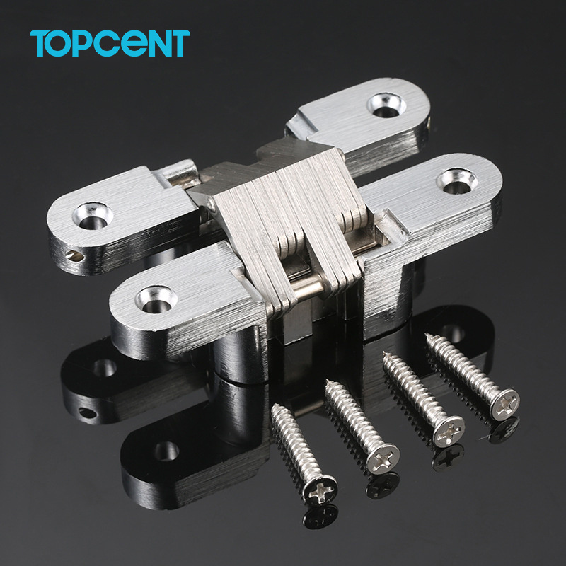 TOPCENT High Quality folding die casting Adjustable Door Hinge concealed invisible hinge for door SOSS HINGE