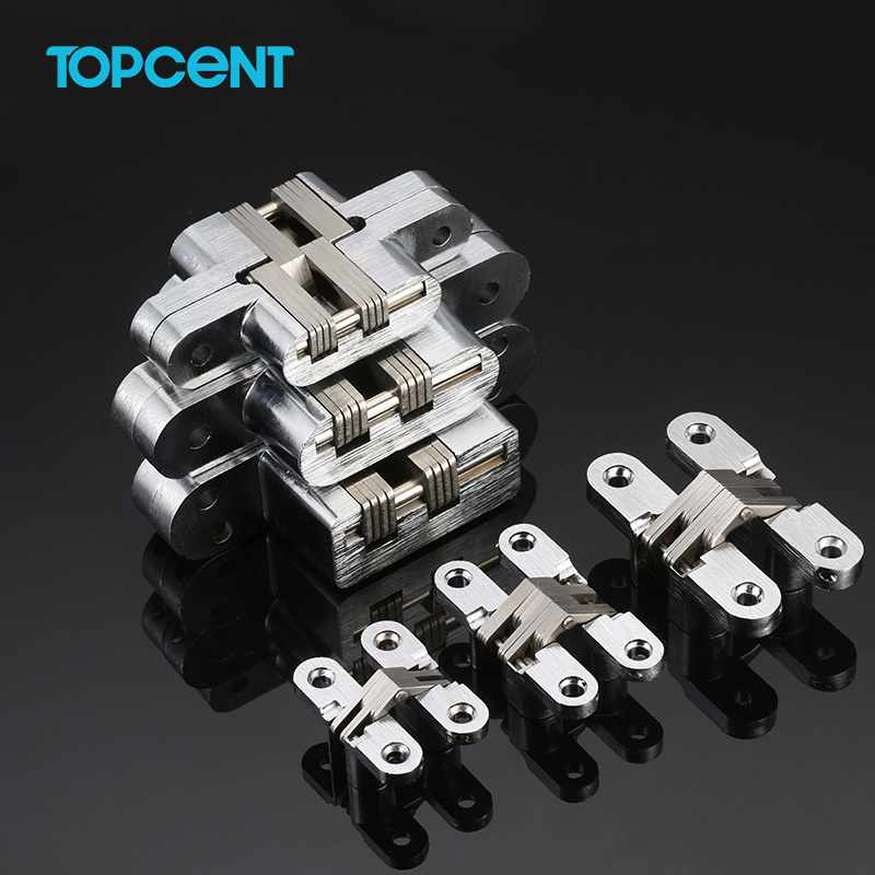 TOPCENT High Quality folding die casting Adjustable Door Hinge concealed invisible hinge for door SOSS HINGE