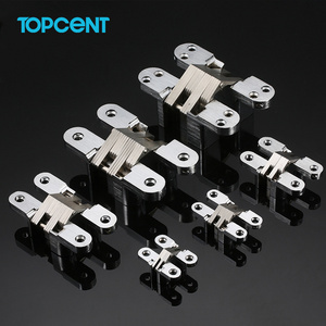 TOPCENT High Quality folding die casting Adjustable Door Hinge concealed invisible hinge for door SOSS HINGE