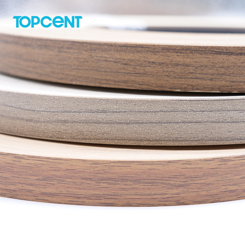 TOPCENT PVC edge strips for particle board countertop edging trim pvc abs edge banding