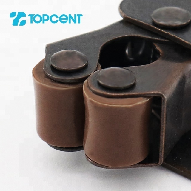 TOPCENT metal Zinc Double Roller Catch Magnetic Door Catcher cabinet door latch