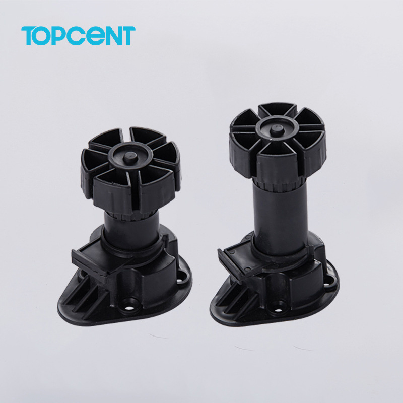 TOPCENT furniture fittings plastic  leveling adjustable furniture feet