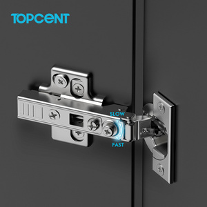 TOPCENT 4D hidden kitchen cabinet door soft close hydraulic concealed furniture hinges