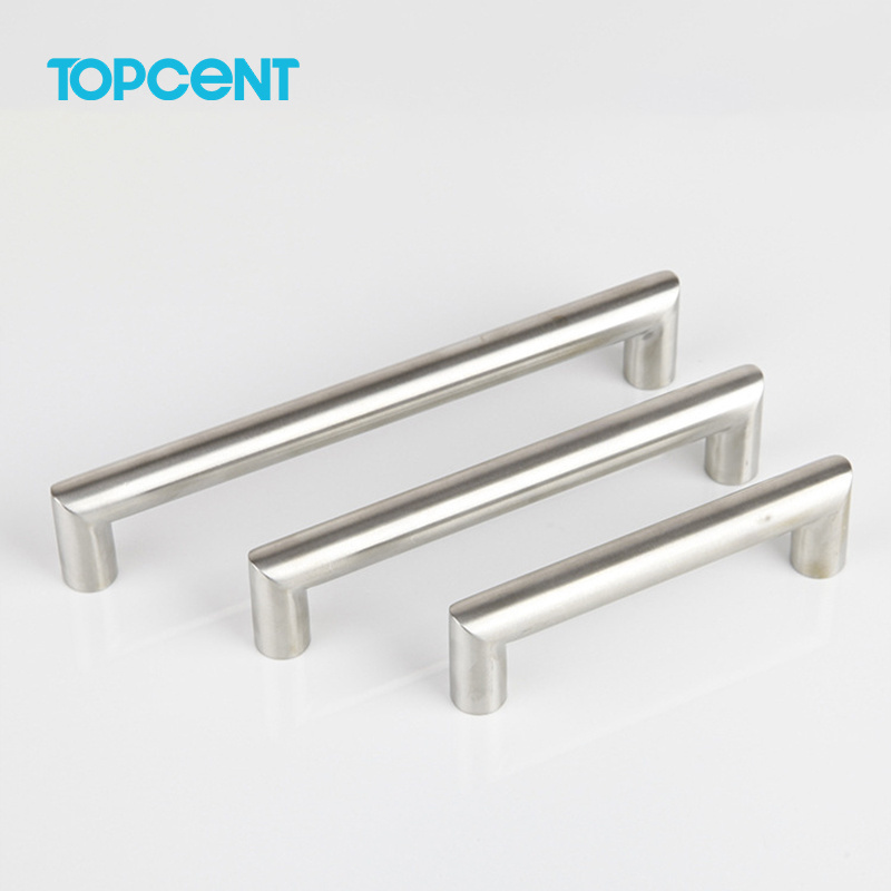 Topcent Knurled Black Stainless Steel Cupboard Pull Handle Furniture Hardware Gold Kitchen Cabinet Door Handles For Drawer