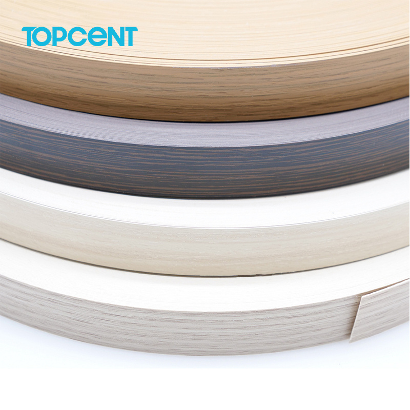 TOPCENT PVC edge strips for particle board countertop edging trim pvc abs edge banding