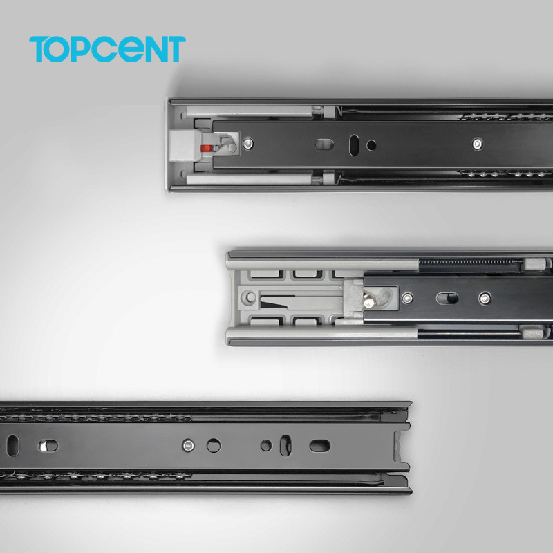 TOPCENT correderas telescopicas full extension cabinet drawer channels soft closing drawer slides