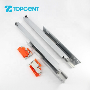 TOPCENT soft close  under desk drawer slide out bottom mount drawer slides heavy duty