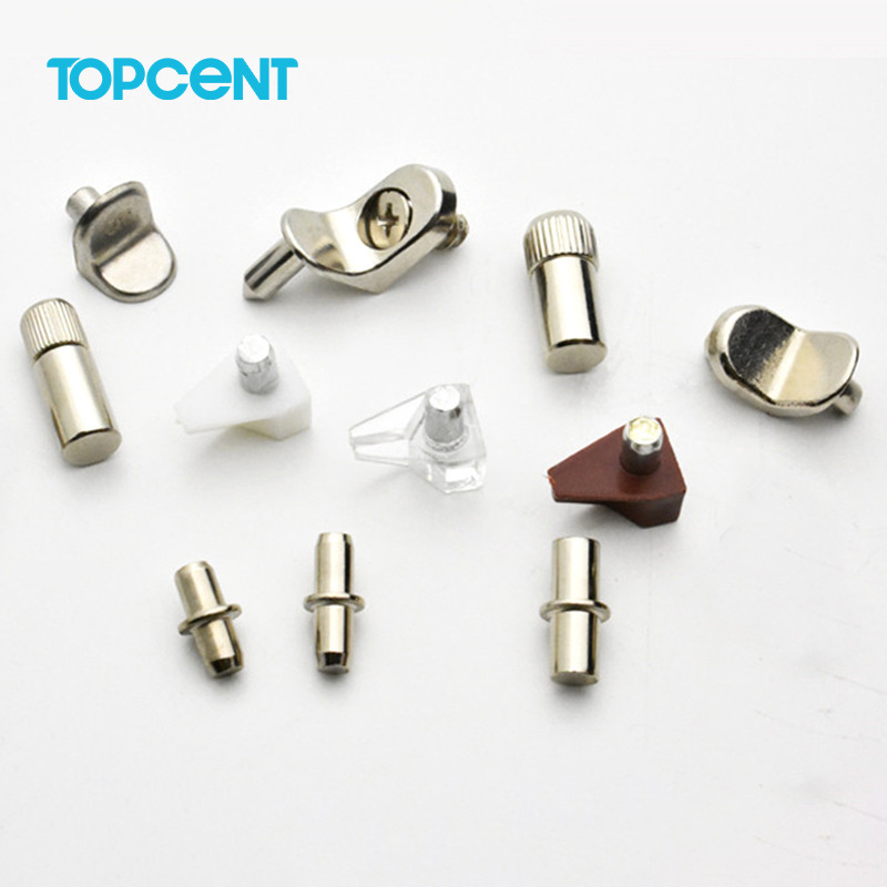 TOPCENT 5mm furniture hardware metal cabinet cupboard shelf support pins kitchen cabinet shelf supports