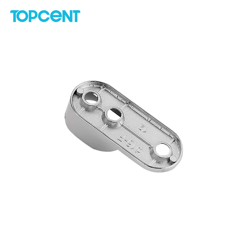 TOPCENT wardrobe hanging Clothes Tube Support rail Closet Rod Pole End Bracket Thickening Holder