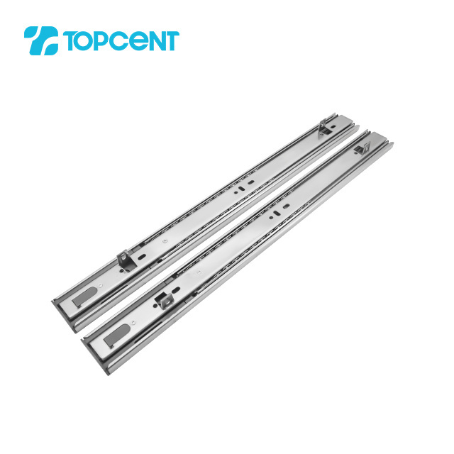 Topcent ball bearing soft close telescopic kitchen cabinet drawer slide with hook