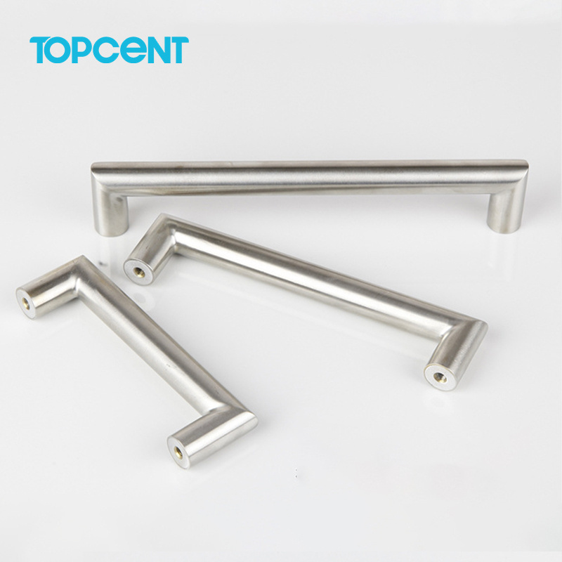 Topcent Knurled Black Stainless Steel Cupboard Pull Handle Furniture Hardware Gold Kitchen Cabinet Door Handles For Drawer