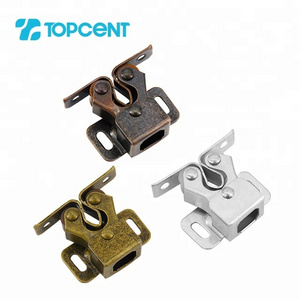 TOPCENT metal Zinc Double Roller Catch Magnetic Door Catcher cabinet door latch