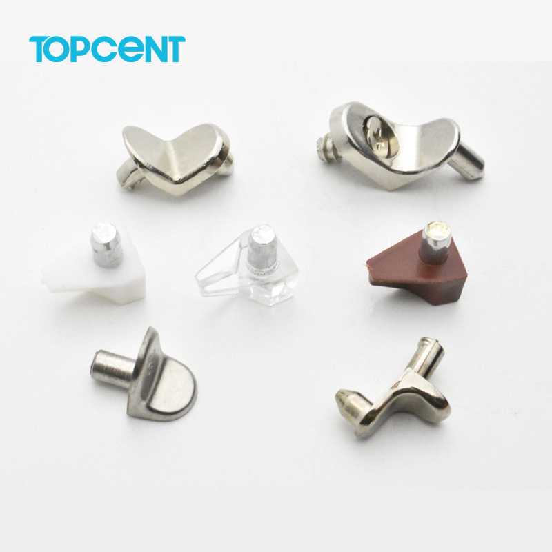 TOPCENT 5mm furniture hardware metal cabinet cupboard shelf support pins kitchen cabinet shelf supports