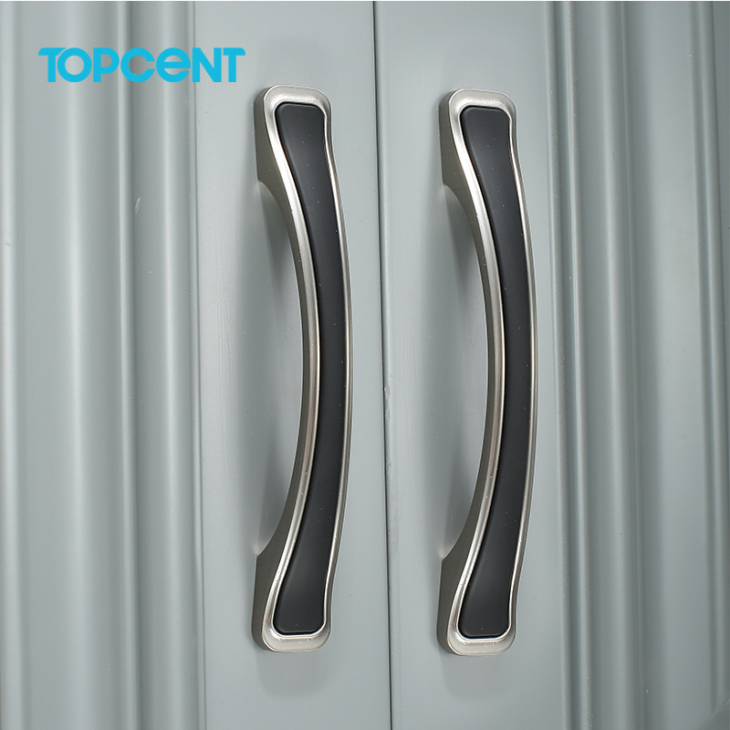 TOPCENT Matte Black Cabinet Hardware Black Cabinet Pulls Knobs Furniture handles