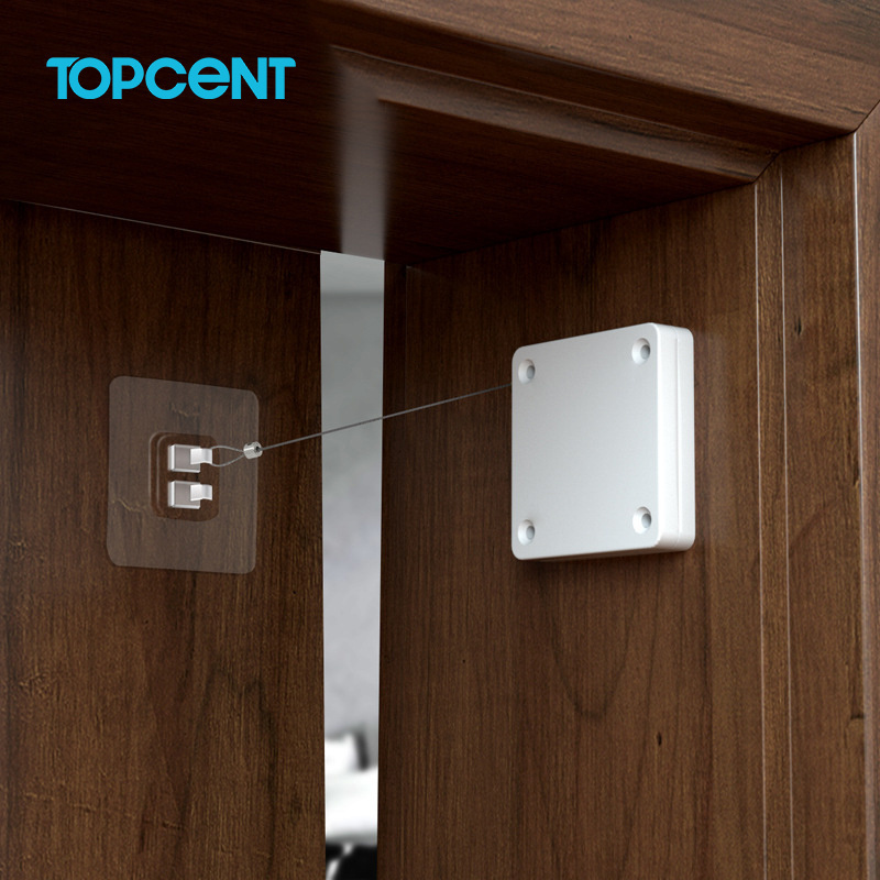 TOPCENT Punch-free door closer  hydraulic  soft closing automatic refrigerator door closer