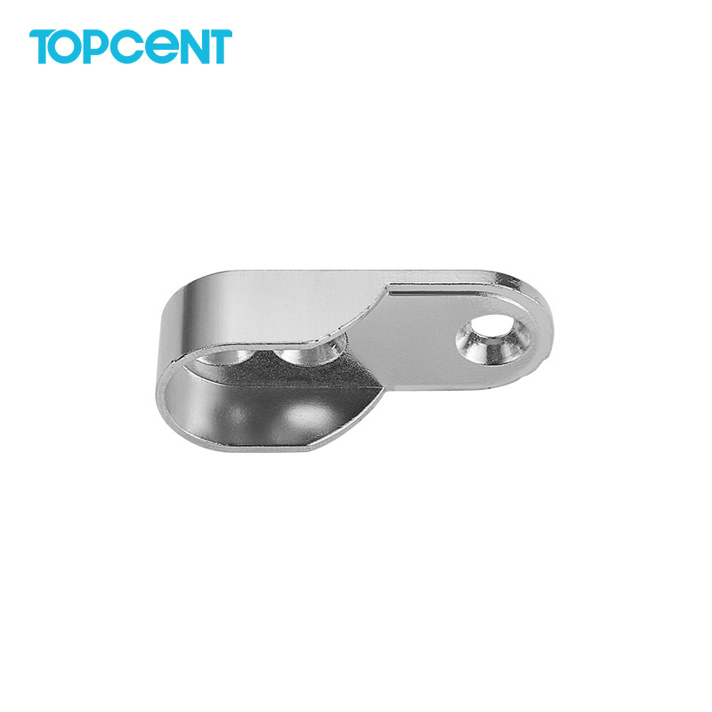 TOPCENT wardrobe hanging Clothes Tube Support rail Closet Rod Pole End Bracket Thickening Holder