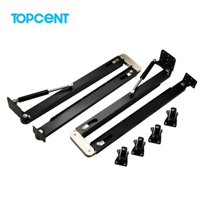 TOPCENT folding extension table slide telescoping table mechanism