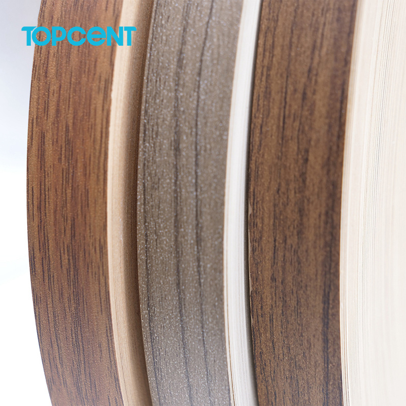 TOPCENT PVC edge strips for particle board countertop edging trim pvc abs edge banding