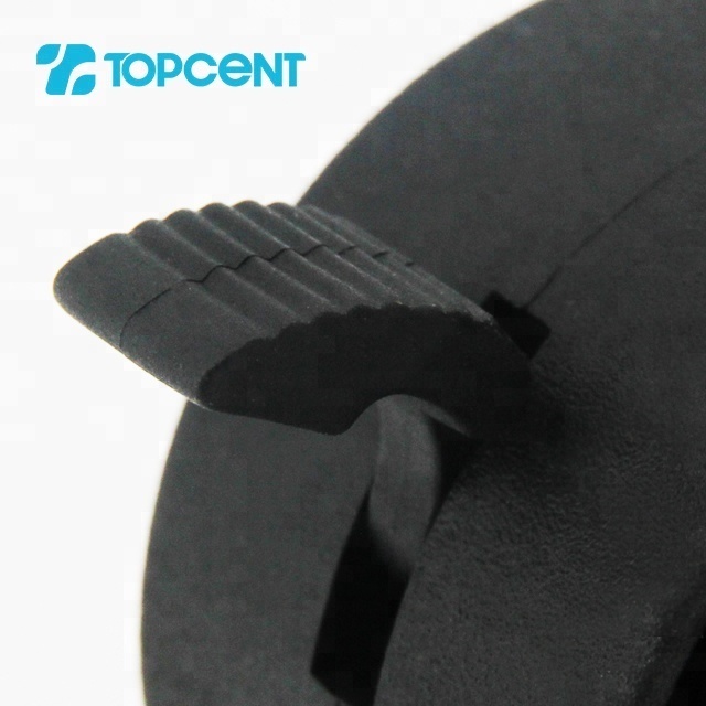 TOPCENT 1.5 inch nylon furniture office lockable office chair caster wheels with brake