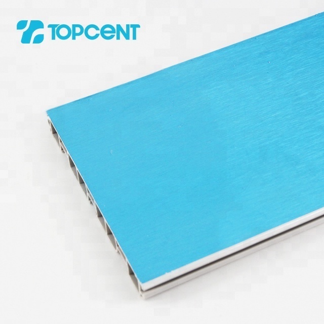 TOPCENT Customized Waterproof Brush Aluminum Baseboard Skirting Panel Covers Kitchen Cabinet Plinth Pvc Skirting Board