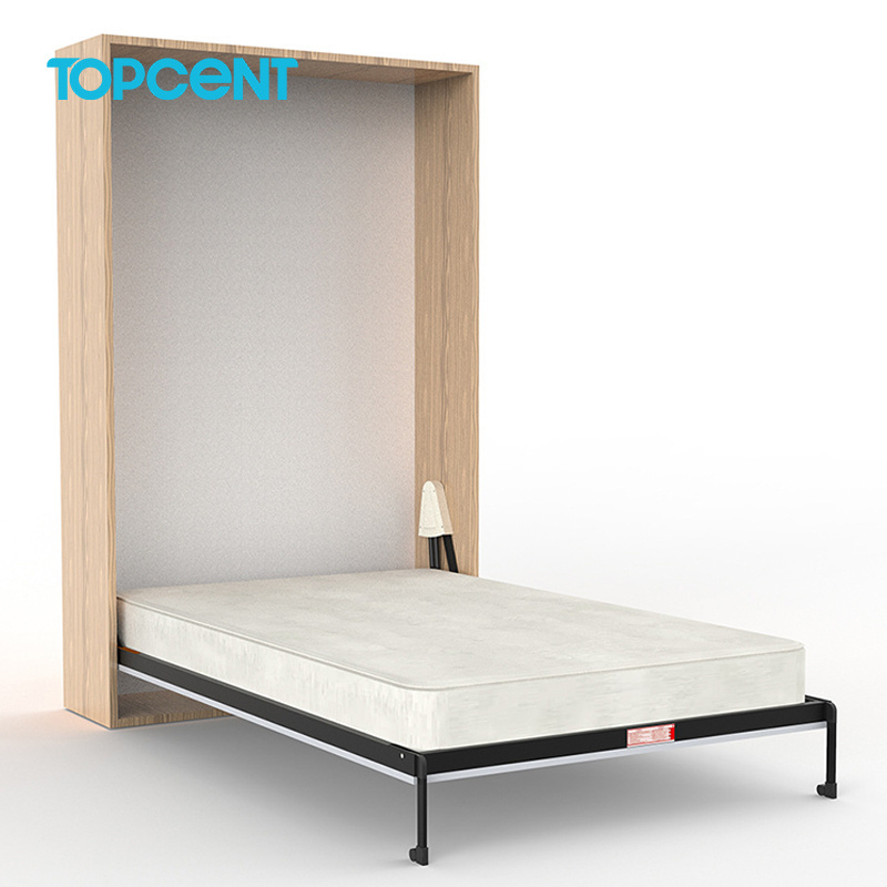 TOPCENT hidden horizontal wall beds space saving  vertical wall bed folding murphy wall bed mechanism