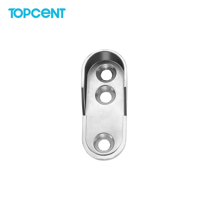 TOPCENT wardrobe hanging Clothes Tube Support rail Closet Rod Pole End Bracket Thickening Holder