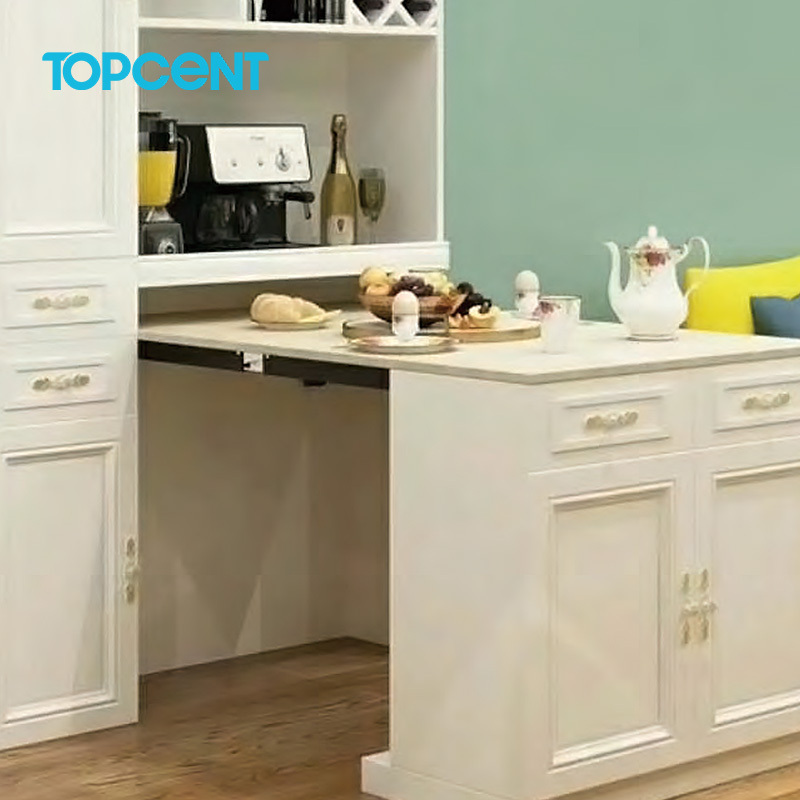 TOPCENT Down Fold Sliding Murphy Desk Hardware Furniture Space Saving Functional System Table Extension Hardware