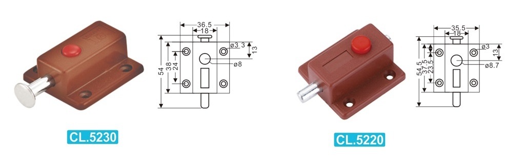 TOPCENT Furniture Plastic Push to Open Latch Lock Magnetic Catcher Door Damper Push Open Door Buffer