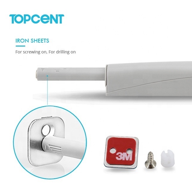 TOPCENT furniture hands free cupboard cabinet push open latch