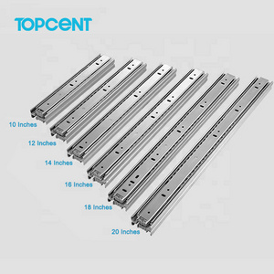 Wholesale Furniture Hardware Cabinet Accessories Drawer Rail Ball Bearing Telescopic Drawer Slide