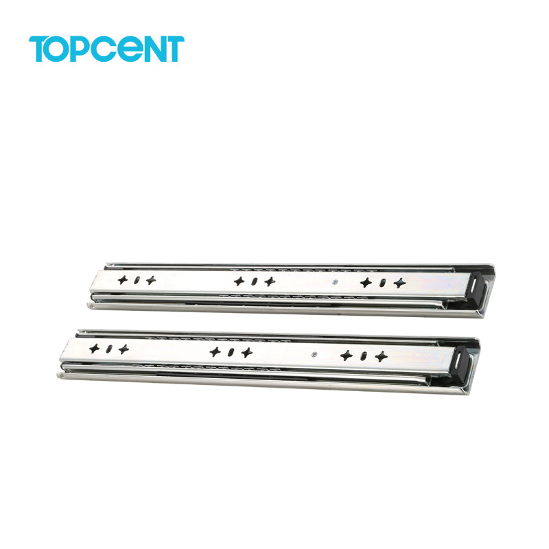 Topcnet Full Extension Kitchen Stainless Steel Drawer Slide Channel Side Mount Heavy Duty Soft Close Drawer Slide