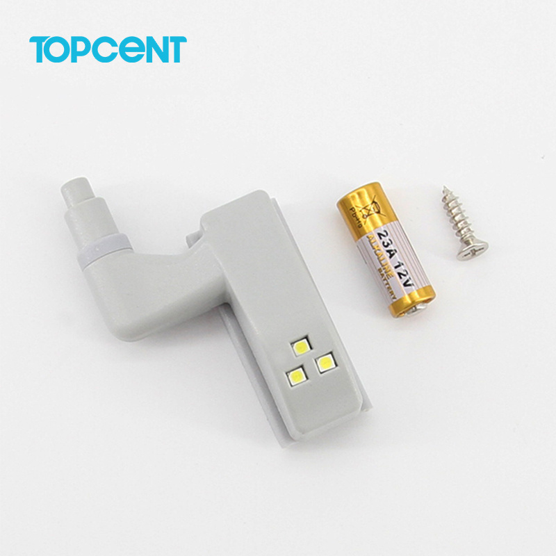 Topcent Universal LED Hinge Light Cabinet Cupboard Hinge LED Sensor Lights for Modern Kitchen Home Lamp