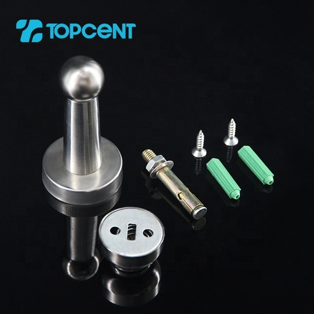 Topcent Stainless Steel magnetic garage Door lock Stop French Door Stopper