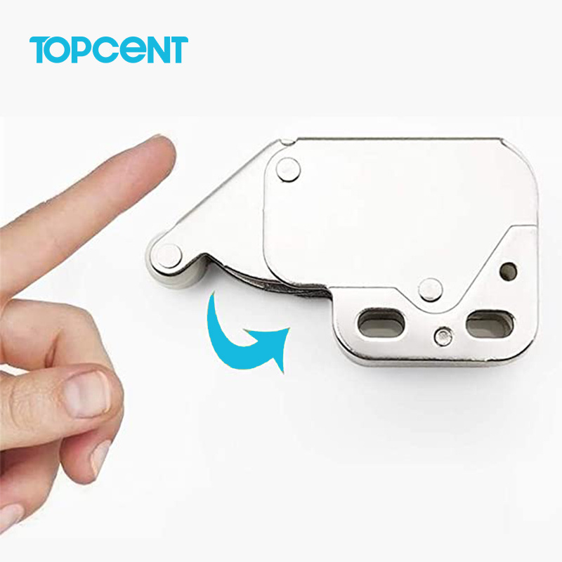 TOPCENT Mini Latch Wardrobe Door Touch Door Without Handle Buckle Latch