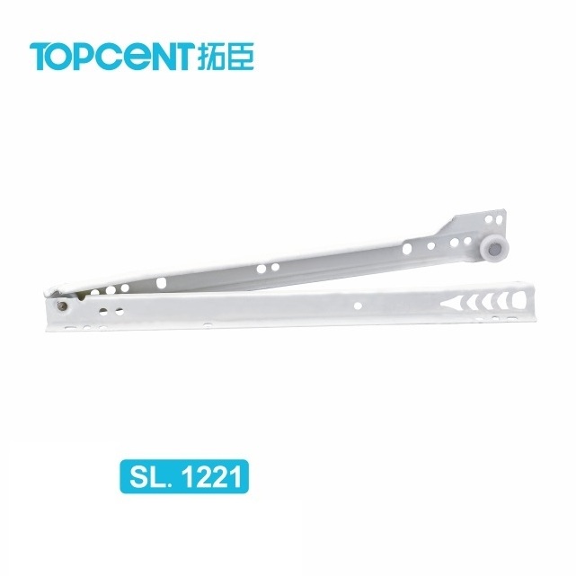 Topcent Euro Self-Closing Slide Rails Furniture Drawer Slide Roller Slide With Powder Coating