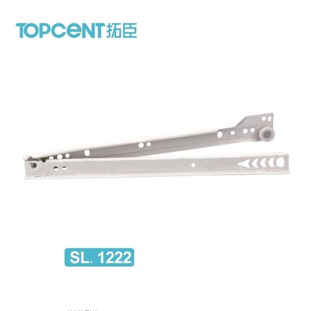 Topcent Euro Self-Closing Slide Rails Furniture Drawer Slide Roller Slide With Powder Coating