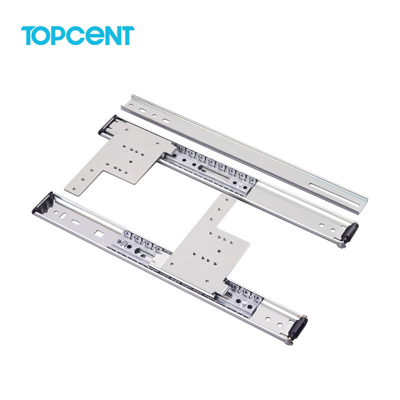 Topcent Wholesale Cabinet Pocket Door System 35mm Ball Bearing Sliding Rail Furniture Drawer Lifter Sliders Pocket Door Slide