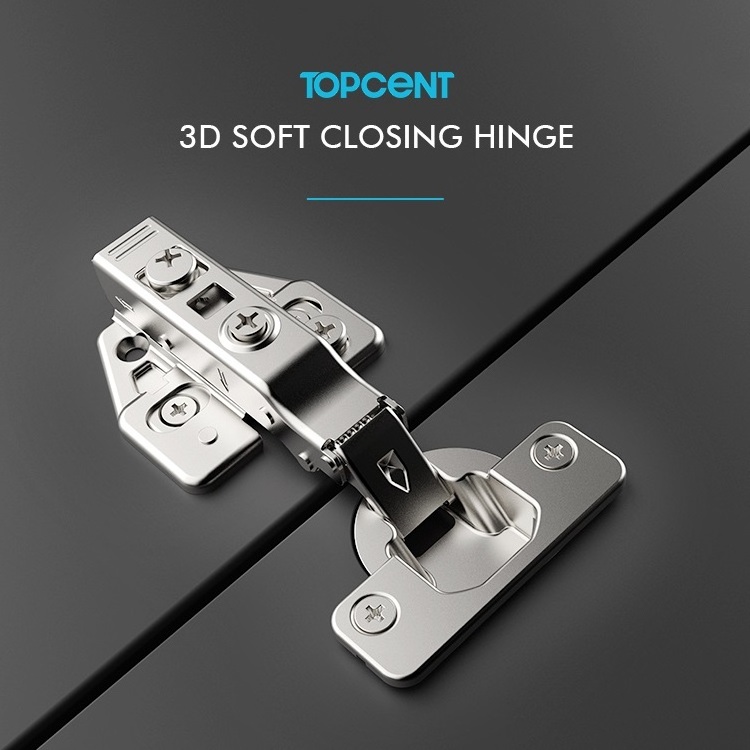 Topcent Heavy Duty Gate Hydraulic Cabinet Hinge Cabinet Door Hinge Soft Close 3d Kitchen Hinges with CH.9178